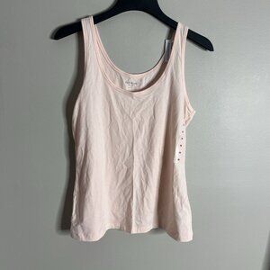 Old Navy Tank NEW Size Medium Cotton Pink Round Neck Basic First Layer